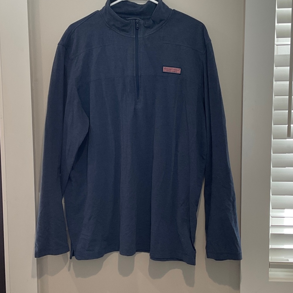 Vineyard Vines Blue Quarter-Zip Jacket